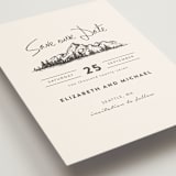 "Mountains" - Save the Dates in Ivory by Anastasia Makarova - Detail
