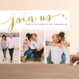 "Jotted" - Save the Dates in Golden by Ashley Hegarty - Front