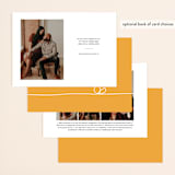 "The Happy Couple" - Save the Dates in Tangerine by R studio - Back of Card Options