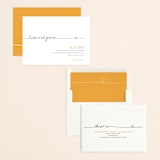 "The Happy Couple" - Save the Dates in Tangerine by R studio - Assembled