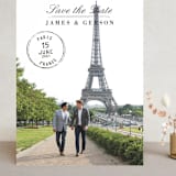 "Elegance" - Save the Dates in Chalkboard by Katie Wahn - Front
