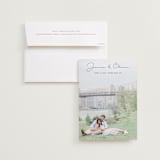 "Breezy" - Save the Dates in Tuxedo by Ann Gardner - Save the Date with Envelope