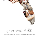 "Florida Love Location" - Save the Dates in Wedding Dress by Heather Buchma - Detail