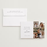 "Signed and Sealed" - Save the Dates in Snow by Sandra Picco Design - Save the Date with Envelope