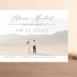 "The Search is Over" - Save the Dates in Noir by Alice Carmen - Front