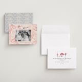 "Velvet Cherry" - Save the Dates in Blush by Sarah Rosenthal - Assembled