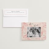 "Velvet Cherry" - Save the Dates in Blush by Sarah Rosenthal - Save the Date with Envelope