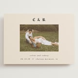 "Marmont" - Save the Dates in Ecru by AK Graphics - Front