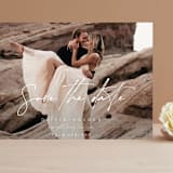"Celebrate" - Save the Dates in Powder by Brittany Braithwaite - Front