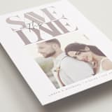"Serifs" - Save the Dates in Stone by GeekInk Design - Detail
