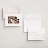 "Painterly Glow" - Save the Dates in Blush by Creo Study - Assembled