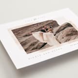 "Painterly Glow" - Save the Dates in Blush by Creo Study - Detail
