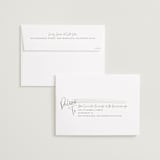 "Natural Script" - Save the Dates in Moonstone by Nicole Barreto - FREE Recipient Addressing