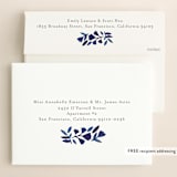"Wildflower Floral" - Save the Dates in Navy by Katharine Watson - FREE Recipient Addressing