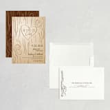"Fall Carving" - Save the Dates in Woodgrain by Amanda Joy - Assembled