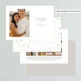 "Three Piece" - Save the Dates in Snow by David Michuki - Back of Card Options