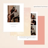 "Masked Wash" - Save the Dates in Passion Fruit by Rebecca Bowen - Back of Card Options