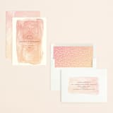 "Masked Wash" - Save the Dates in Passion Fruit by Rebecca Bowen - Assembled