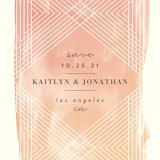 "Masked Wash" - Save the Dates in Passion Fruit by Rebecca Bowen - Detail