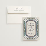 "Vase" - Save the Dates in Neptune by Kelly Watkins - Save the Date with Envelope