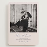 "Swan Crest" - Save the Dates in Royal by Cass Loh - Front
