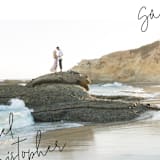 "hand-written" - Save the Dates in Ebony by Lindsay Stetson Thompson - Detail