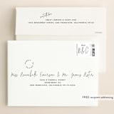 "hand-written" - Save the Dates in Ebony by Lindsay Stetson Thompson - FREE Recipient Addressing