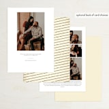 "Inked" - Save the Dates in Parchment by GeekInk Design - Back of Card Options