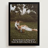 "Black Border" - Save the Dates in Coal by Becky Nimoy - Front