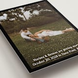 "Black Border" - Save the Dates in Coal by Becky Nimoy - Detail