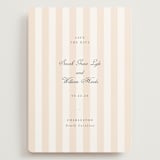 "awning stripe" - Save the Dates in Peach by Sara Hicks Malone - Front