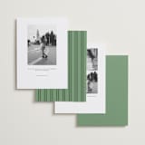 "Quad" - Save the Dates in Jade by Morgan Kendall - Back of Card Options