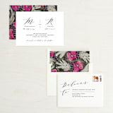 "Elegant Monogram" - Save the Dates in Berry by Simona Camp - Assembled
