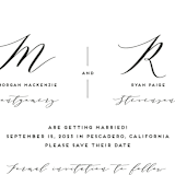 "Elegant Monogram" - Save the Dates in Berry by Simona Camp - Detail