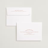 "Surrounding" - Save the Dates in Persimmon by Sarah Cohn - FREE Recipient Addressing