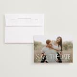 "headlined" - Save the Dates in Cloud by JoAnn Jinks - Save the Date with Envelope