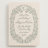 "Crest Florale" - Save the Dates in Moss by Tamara Hilje - Front
