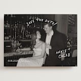 "Lovers" - Save the Dates in Ivory by Stephanie Heinrich Godbout - Front