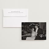"Lovers" - Save the Dates in Ivory by Stephanie Heinrich Godbout - Save the Date with Envelope