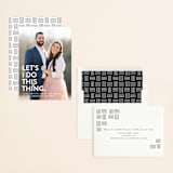 "Let's I Do This Photo" - Save the Dates in Snow by Ellis - Assembled