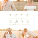 "Golden Love" - Save the Dates in Golden by Brianne Larsen - Detail