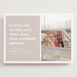 "Original Plan" - Save the Dates in Nude by Hudson meet Rose - Front