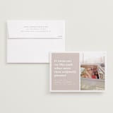 "Original Plan" - Save the Dates in Nude by Hudson meet Rose - Save the Date with Envelope