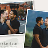 "Photo Spread" - Save the Dates in Mist by Olivia Goree - Detail