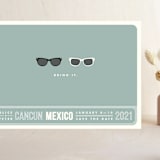 "Shades" - Save the Dates in Celadon by Olive and Violet - Front