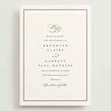 "Overlapping" - Save the Dates in Noir by Amy Kross - Front