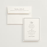 "Overlapping" - Save the Dates in Noir by Amy Kross - Save the Date with Envelope