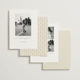 "Floral Type Arch" - Save the Dates in Cream by Baumbirdy - Back of Card Options