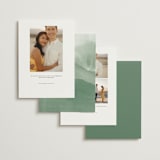 "Over the mountains" - Save the Dates in Fern by Helen Halik - Back of Card Options