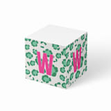 "Custom Leopard Spots Sticky Note Cube" - Sticky Notes in green by Clairebella
